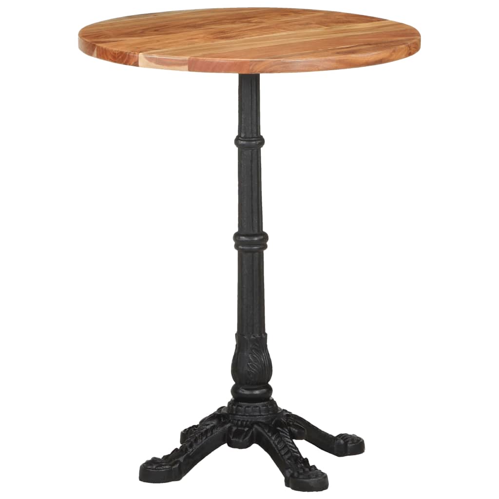 Solid Acacia Wood Bistro Table 60x76 cm
