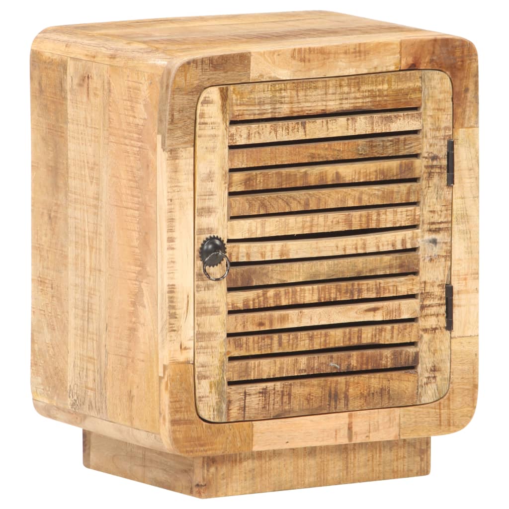 Bedside Table - AREZZO Moe Nightstand Natural Finish 40cm