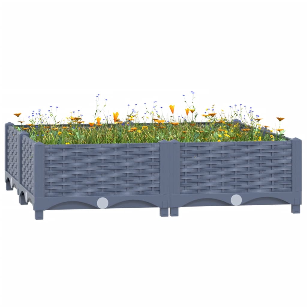 Raised Bed 80x80x23 cm Polypropylene