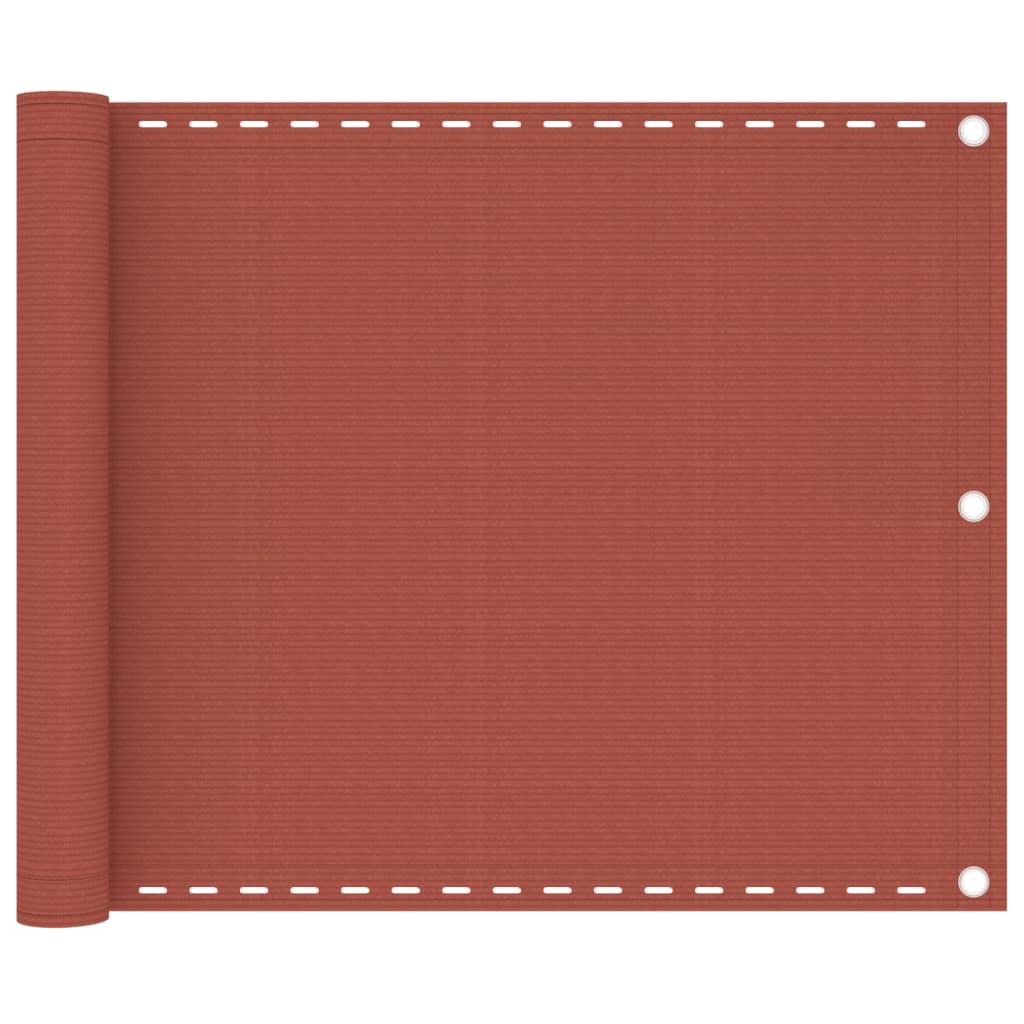 Balcony Screen Terracotta 75x600 cm HDPE