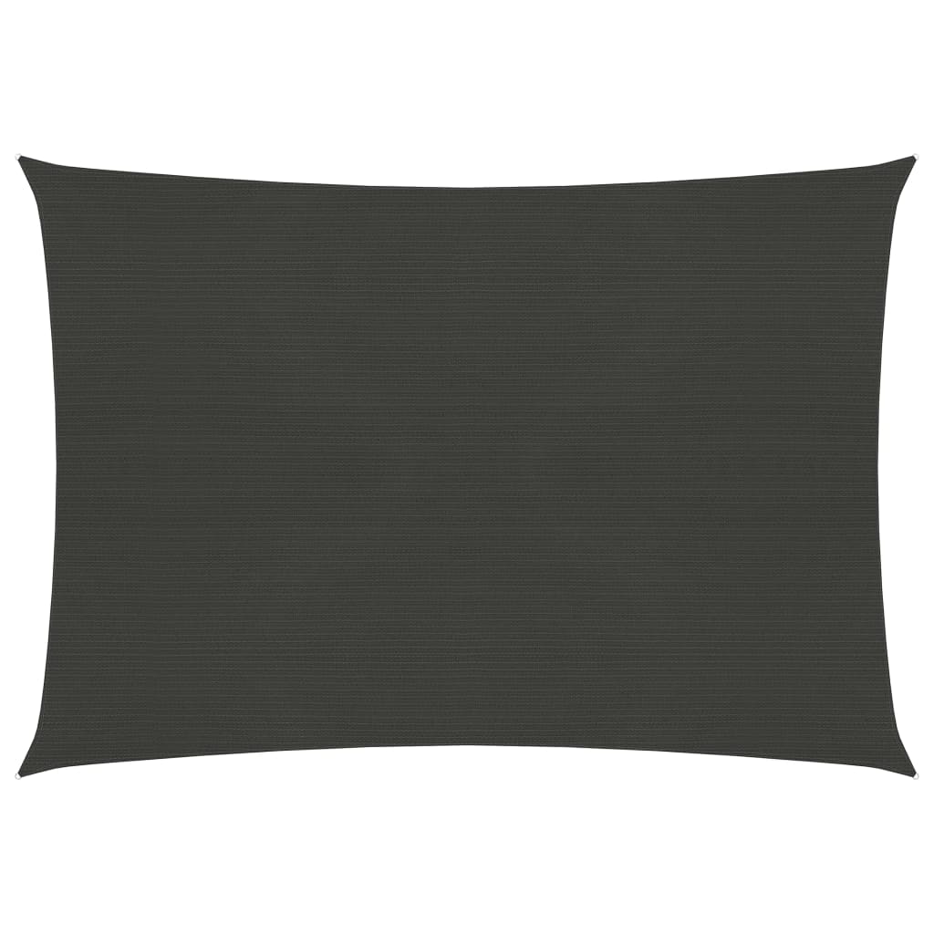 Sunshade Sail 160 g/m2 Anthracite 2x3 m HDPE