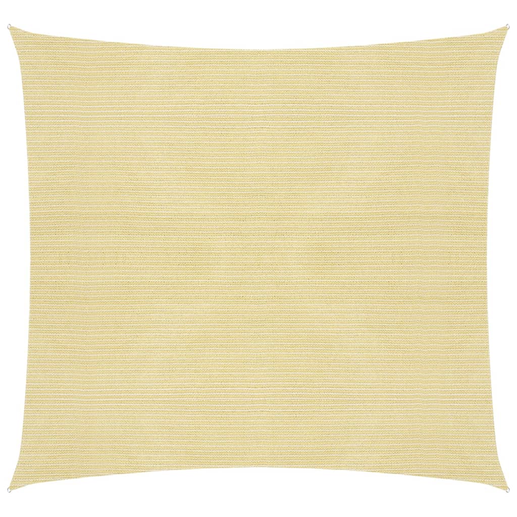 Sunshade Sail 160 g/m2 Beige 6x6 m HDPE
