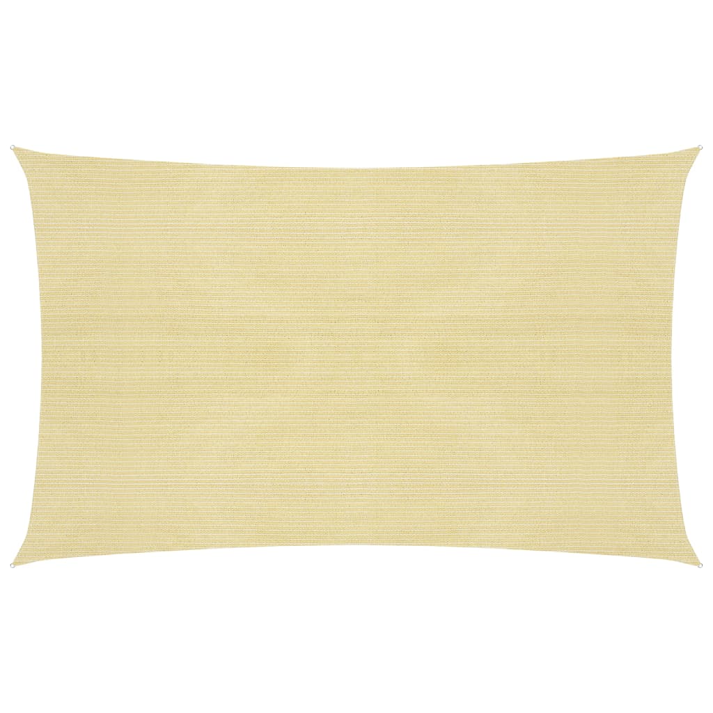 Sunshade Sail 160 g/m2 Beige 2x5 m HDPE