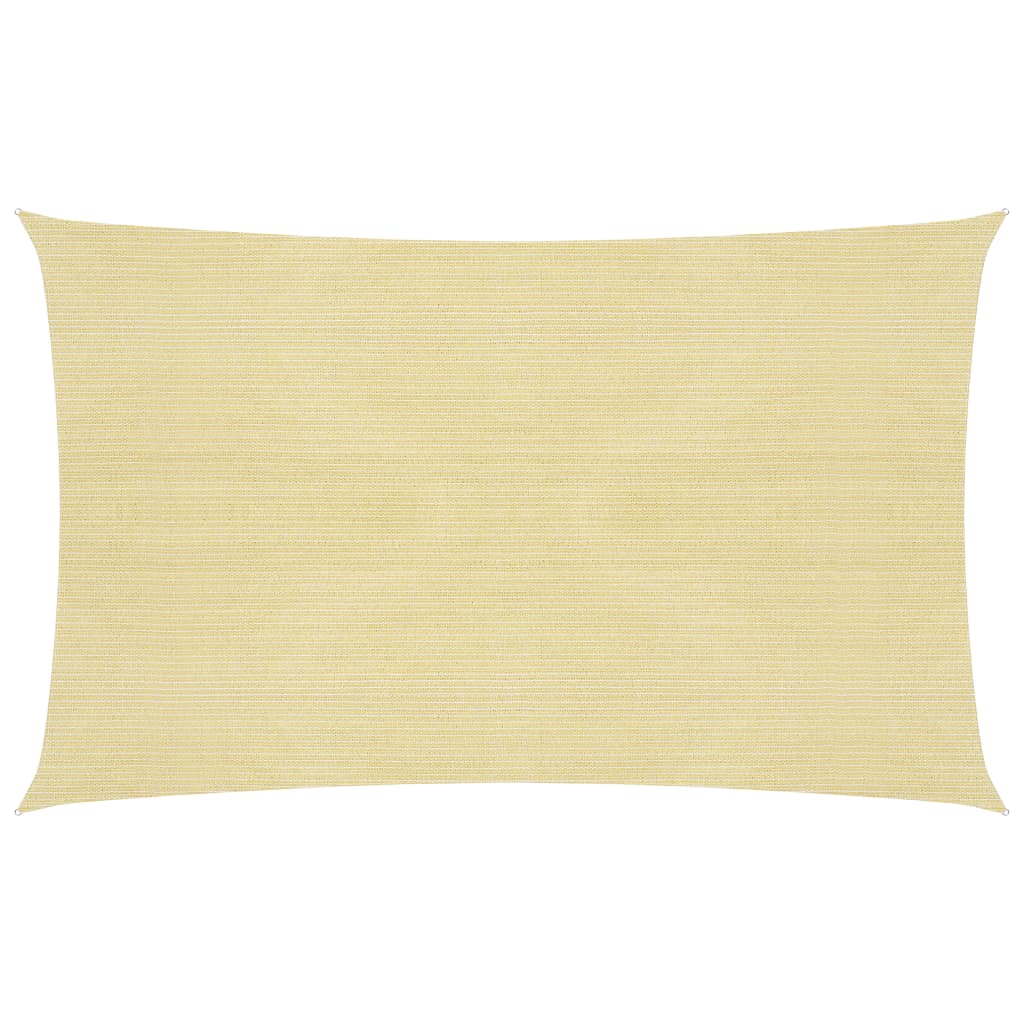 Sunshade Sail 160 g/m2 Beige 3x6 m HDPE