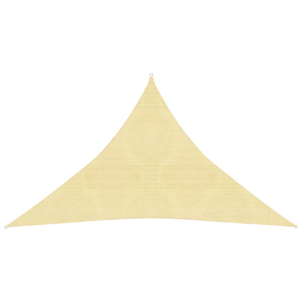 Sunshade Sail 160 g/m2 Beige 3x3x4.2 m HDPE