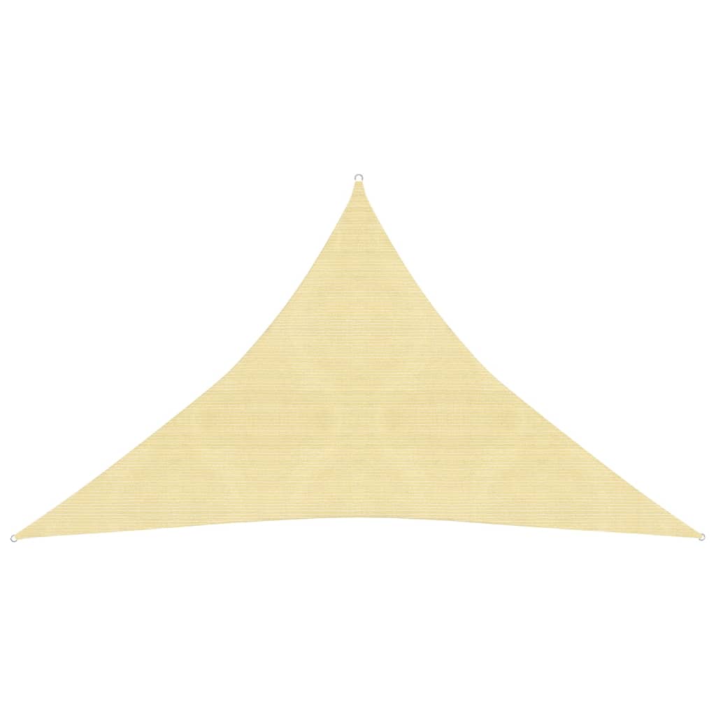 Sunshade Sail 160 g/m2 Beige 3.5x3.5x4.9 m HDPE