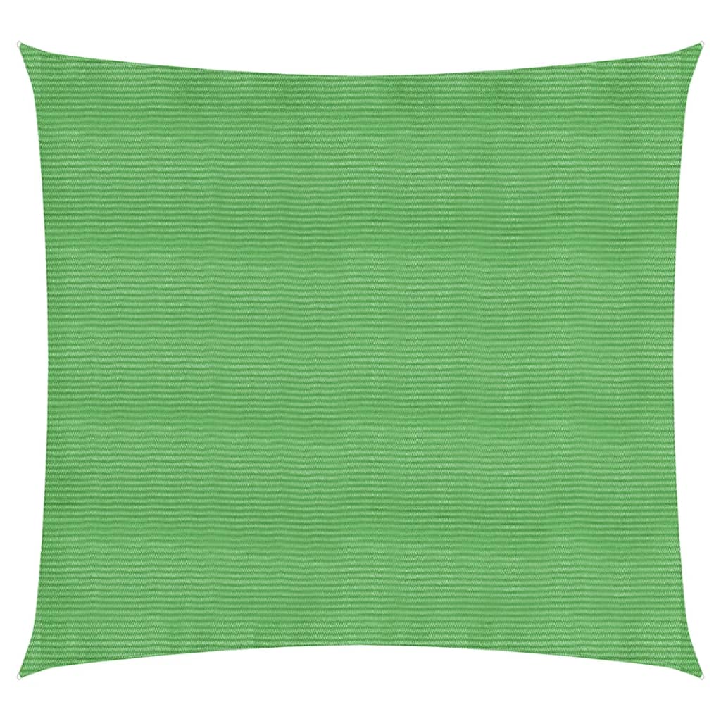 Sunshade Sail 160 g/m2 Light Green 4.5x4.5 m HDPE