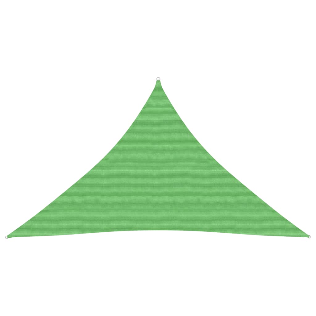 Sunshade Sail 160 g/m2 Light Green 3x3x4.2 m HDPE