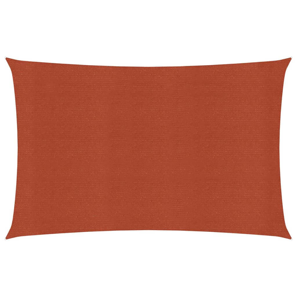 Sunshade Sail 160 g/Terracotta 2.5x5 m