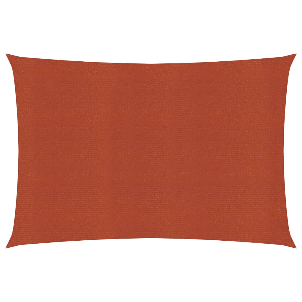Sunshade Sail 160 g/m2 Terracotta 3x5 m HDPE