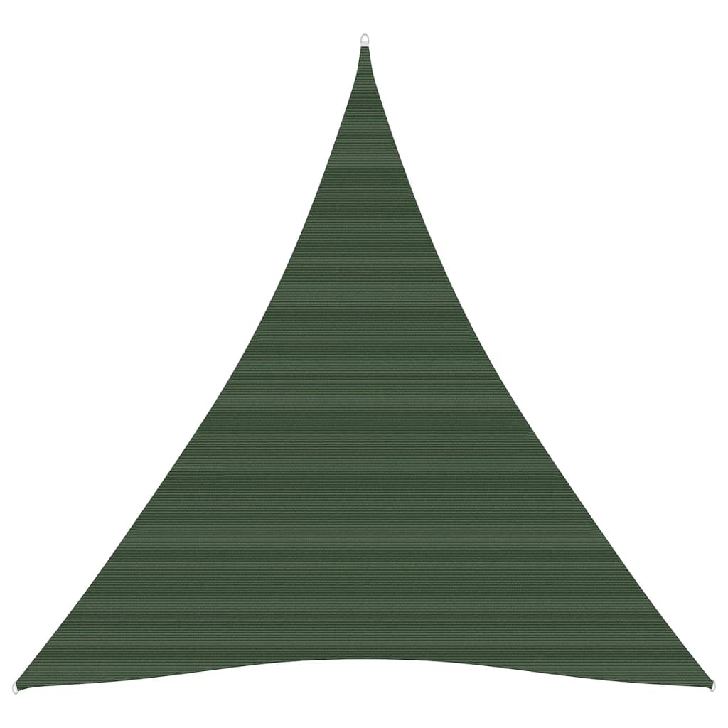 Sunshade Sail 160 g/m2 Dark Green 5x6x6 m HDPE