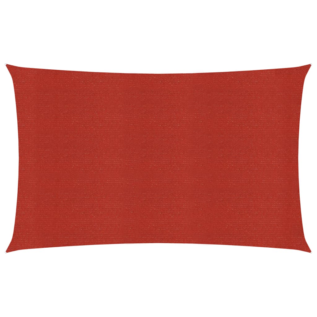 Sunshade Sail 160 g/m2 Red 2x4 m HDPE