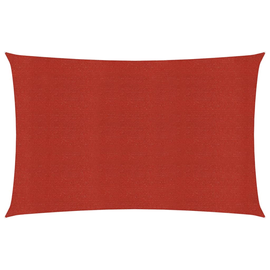 Sunshade Sail 160 g/m2 Red 2x5 m HDPE