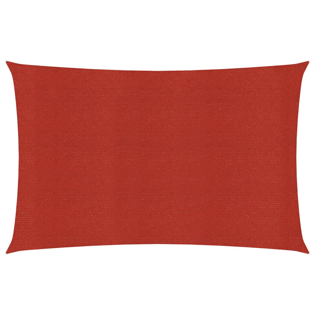 Sunshade Sail 160 g/m2 Red 3.5x5 m HDPE