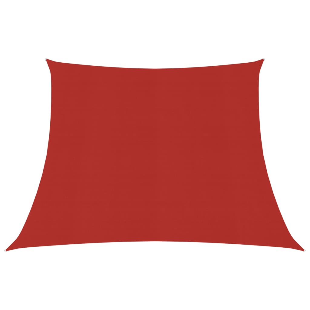 Sunshade Sail 160 g/m2 Red 4/5x3 m HDPE