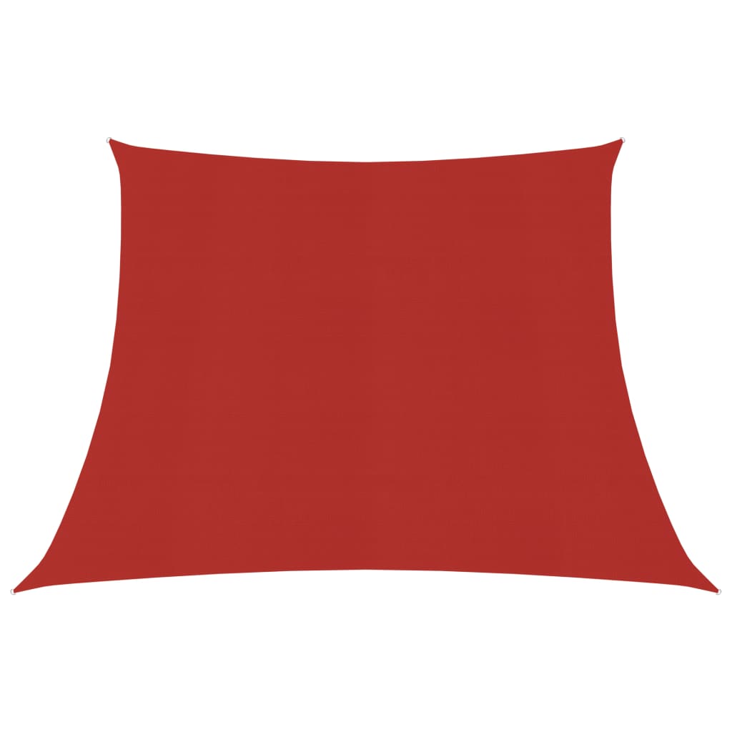 Sunshade Sail 160 g/m2 Red 4/5x4 m HDPE