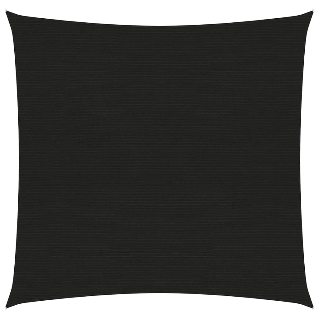 Sunshade Sail 160 g/m2 Black 3x3 m HDPE