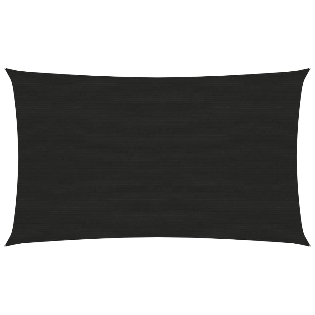 Sunshade Sail 160 g/Black 2.5x5 m