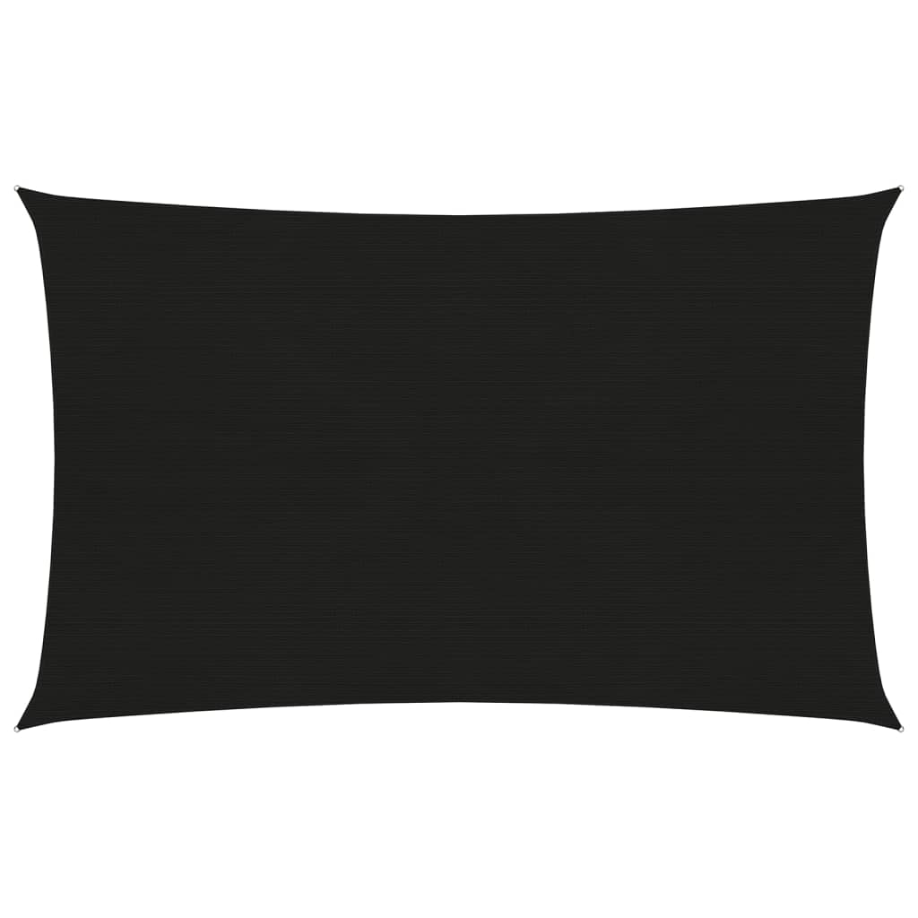 Sunshade Sail 160 g/Black 3x5 m