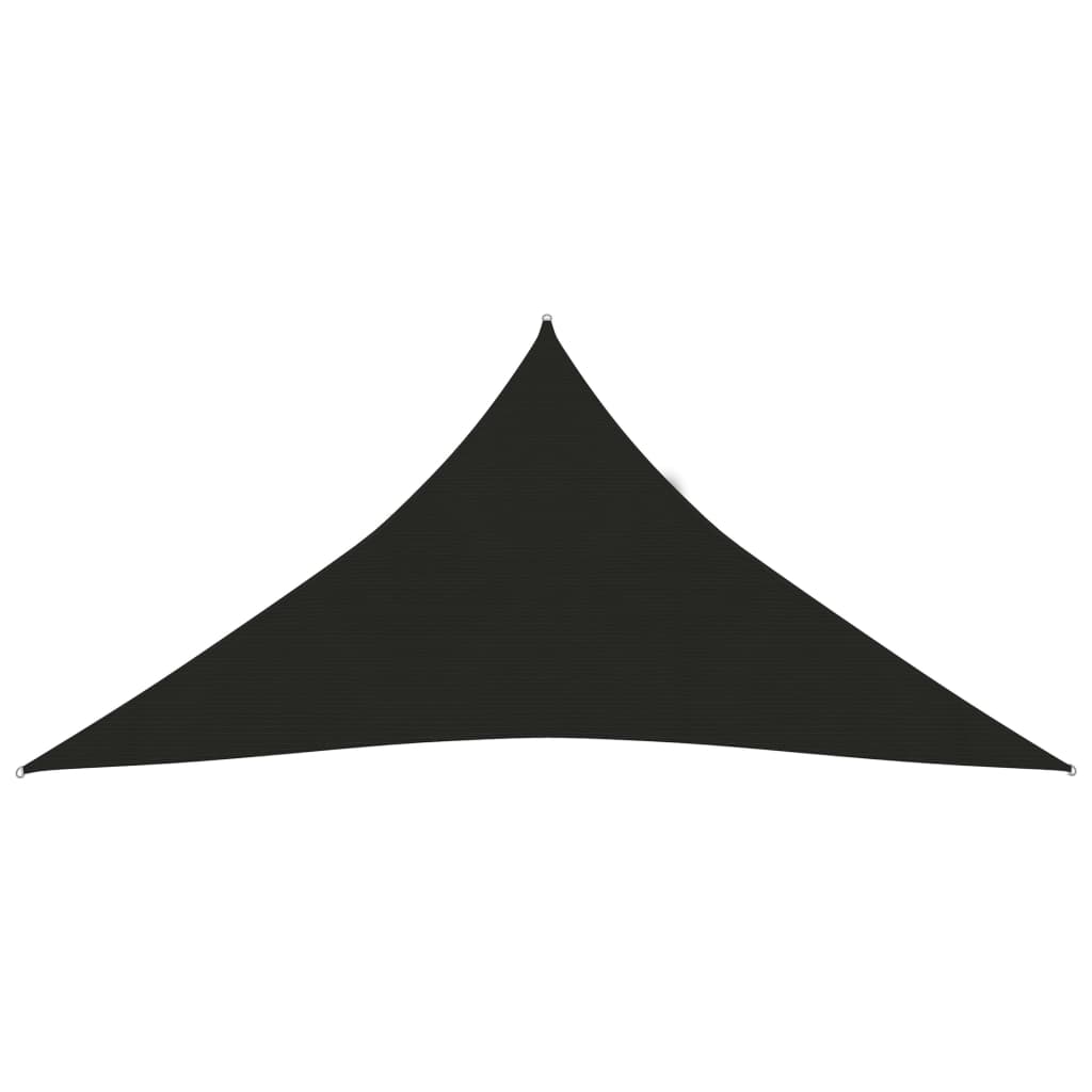 Sunshade Sail 160 g/m2 Black 3x3x3 m HDPE