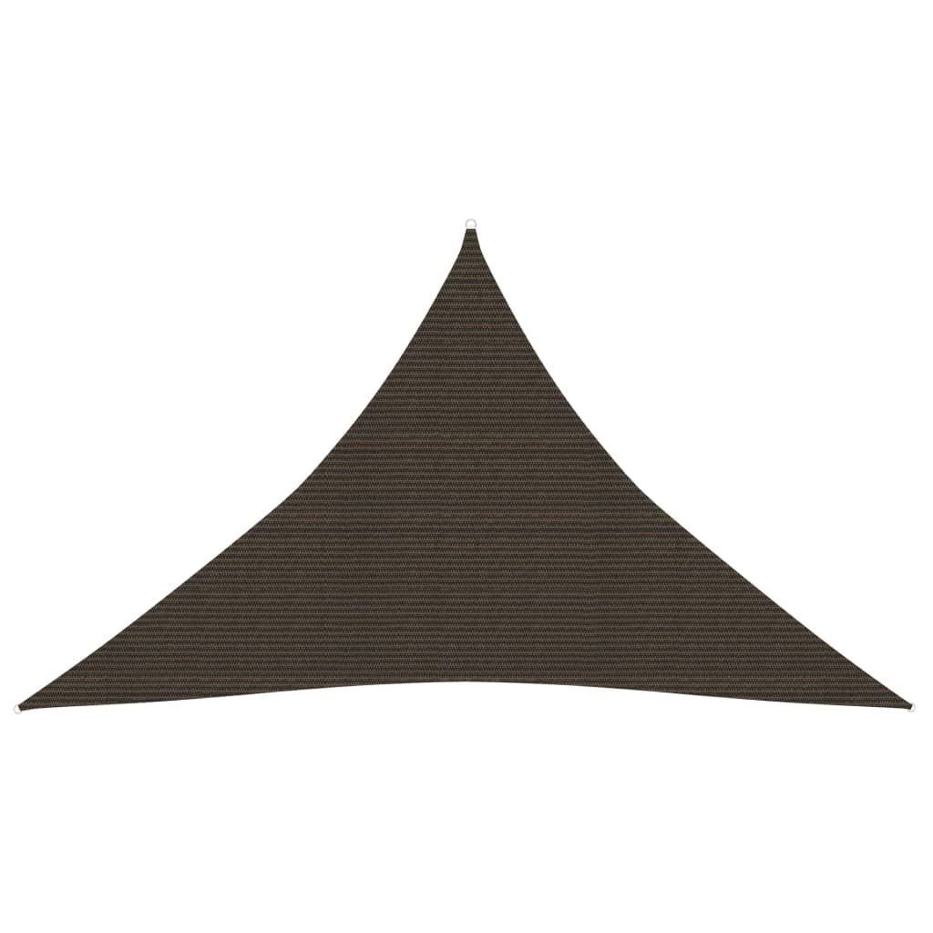 Sunshade Sail 160 g/m2 Brown 3.5x3.5x4.9 m HDPE