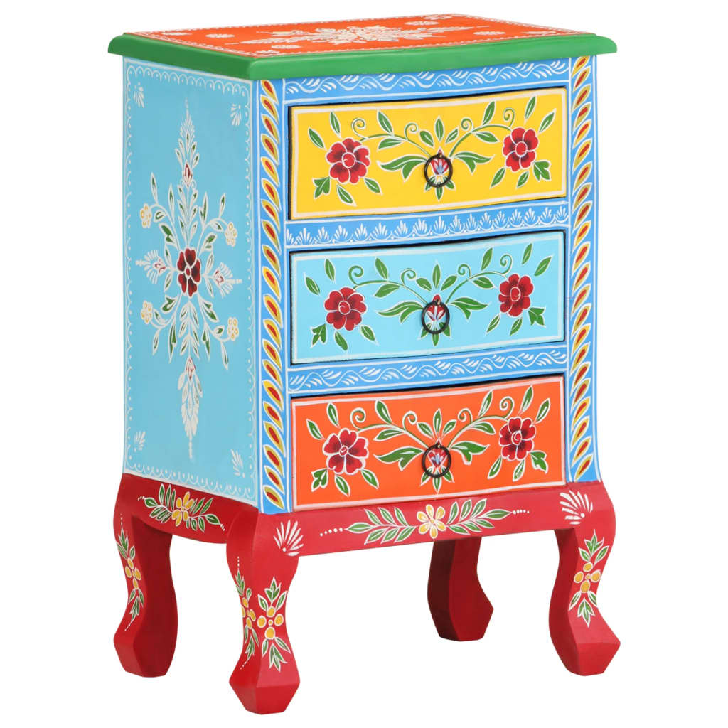 Bedside Table - SUFFOLK Ben Nightstand MultiColour 40cm