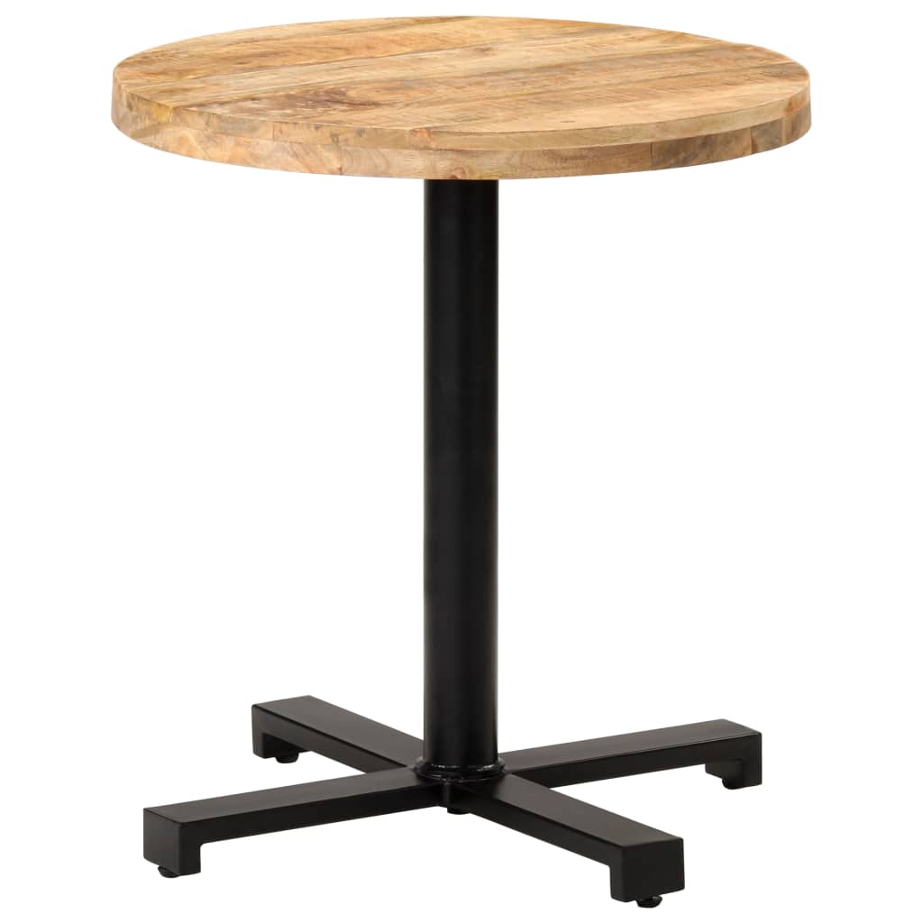Bistro Table Round Ã ̃70x75 cm Rough Mango Wood