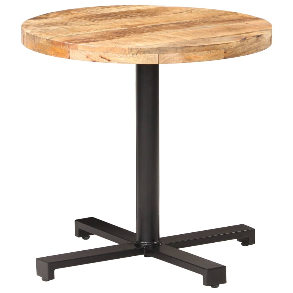 Bistro Table Round Ã ̃80x75 cm Rough Mango Wood