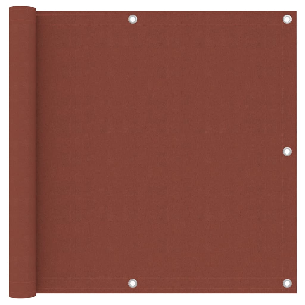 Balcony Screen Terracotta 90x300 cm Oxford Fabric
