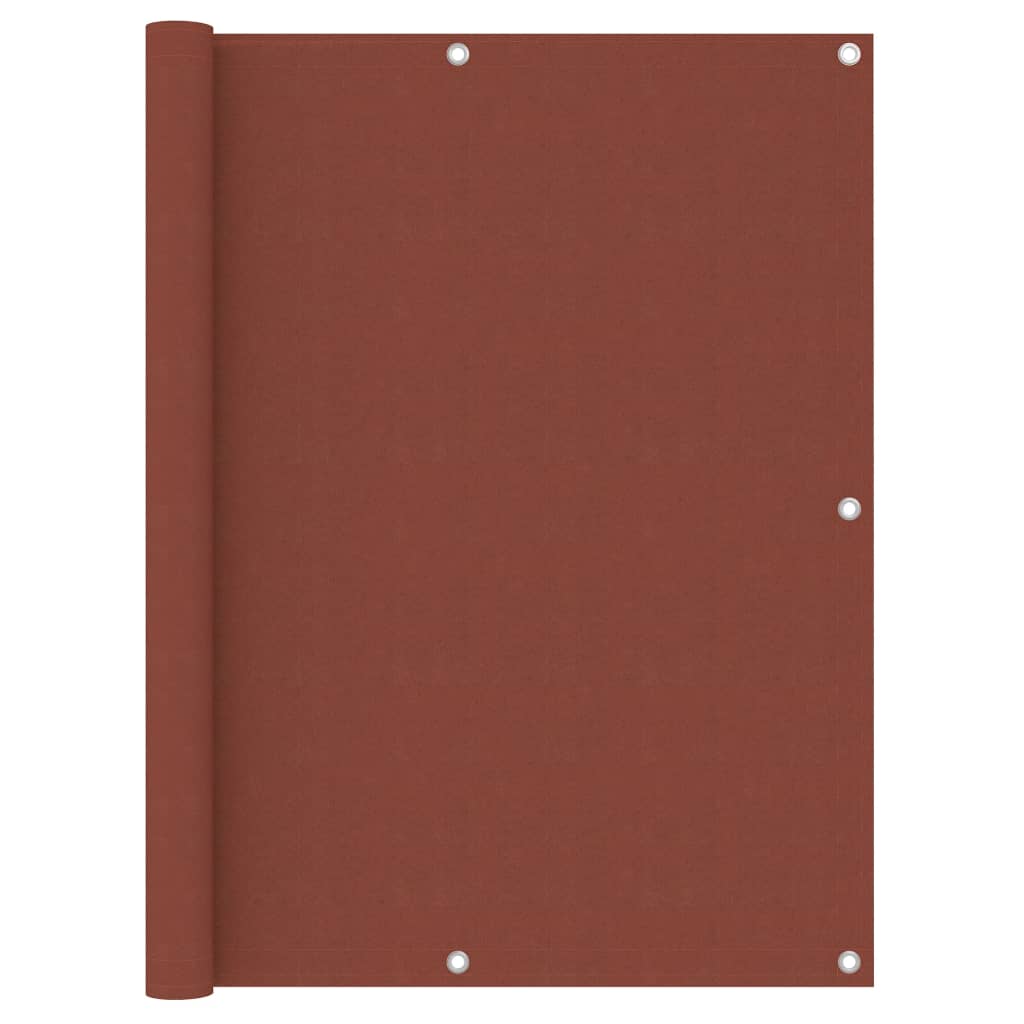 Balcony Screen Terracotta 120x500 cm Oxford Fabric