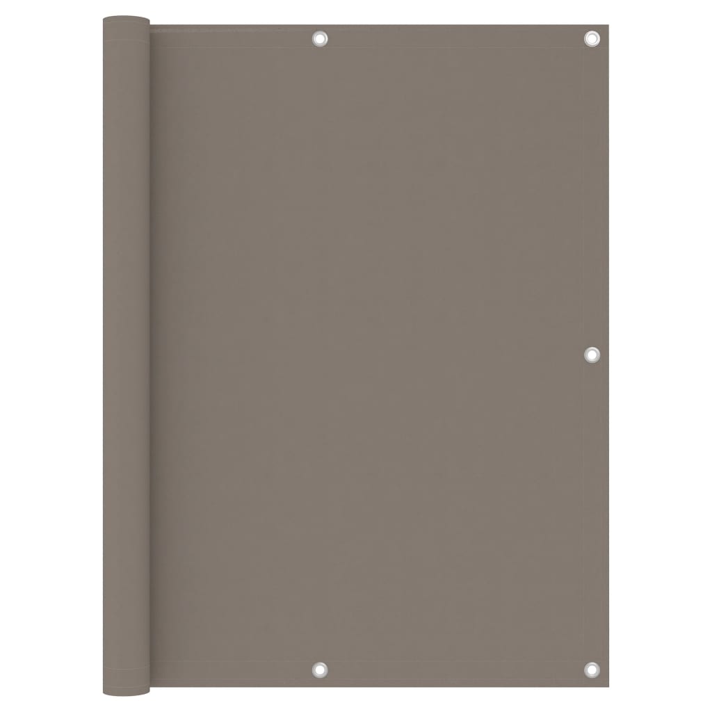 Balcony Screen Taupe 120x400 cm Oxford Fabric