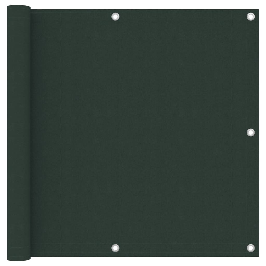 Balcony Screen Dark Green 90x500 cm Oxford Fabric