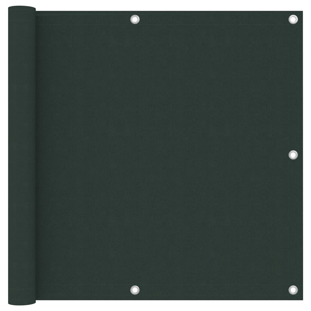 Balcony Screen Dark Green 90x600 cm Oxford Fabric