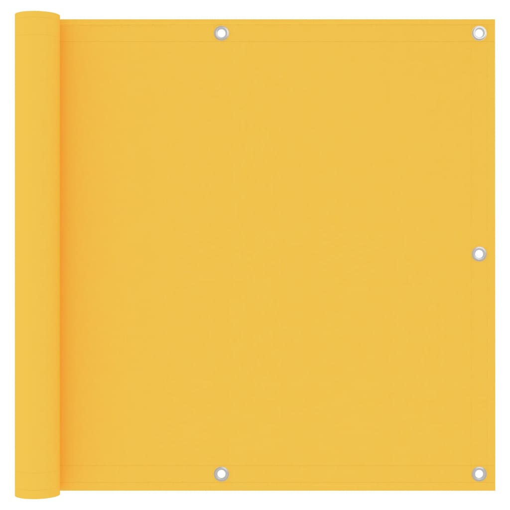 Balcony Screen Yellow 90x500 cm Oxford Fabric