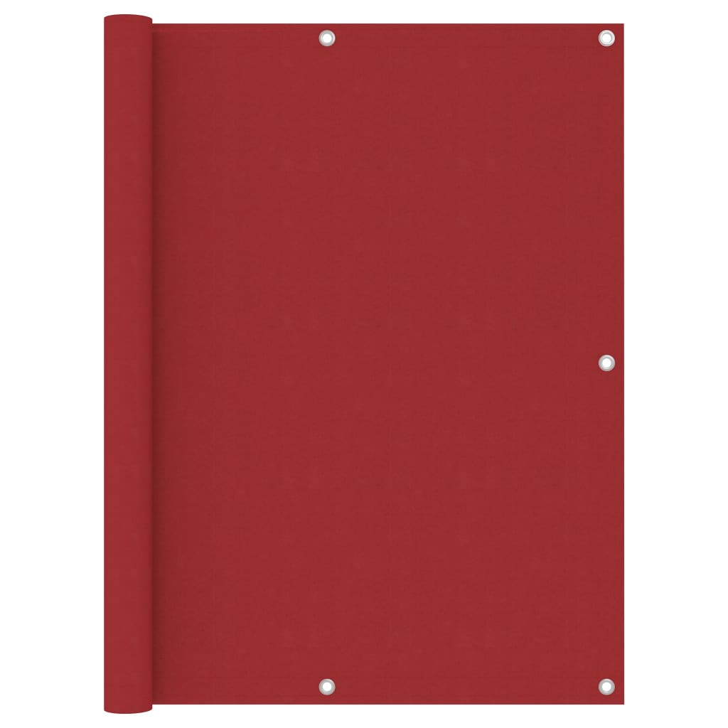Balcony Screen Red 120x600 cm Oxford Fabric