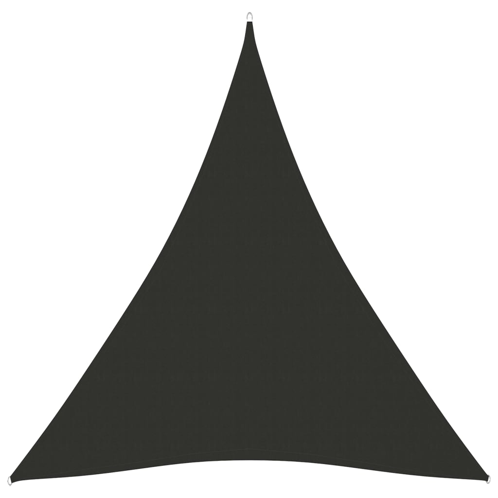 Sunshade Sail Oxford Fabric Triangular 3x4x4 m Anthracite