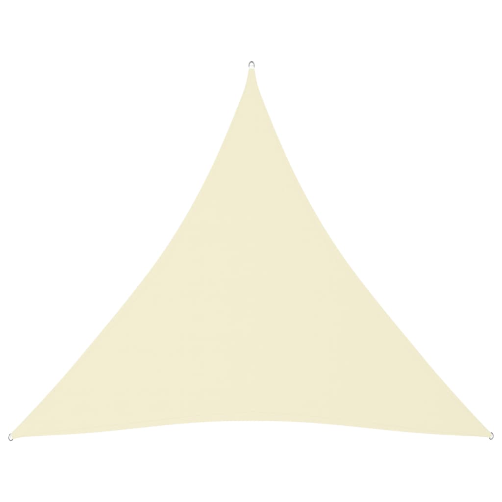 Sunshade Sail Oxford Fabric Triangular 3x3x3 m Cream
