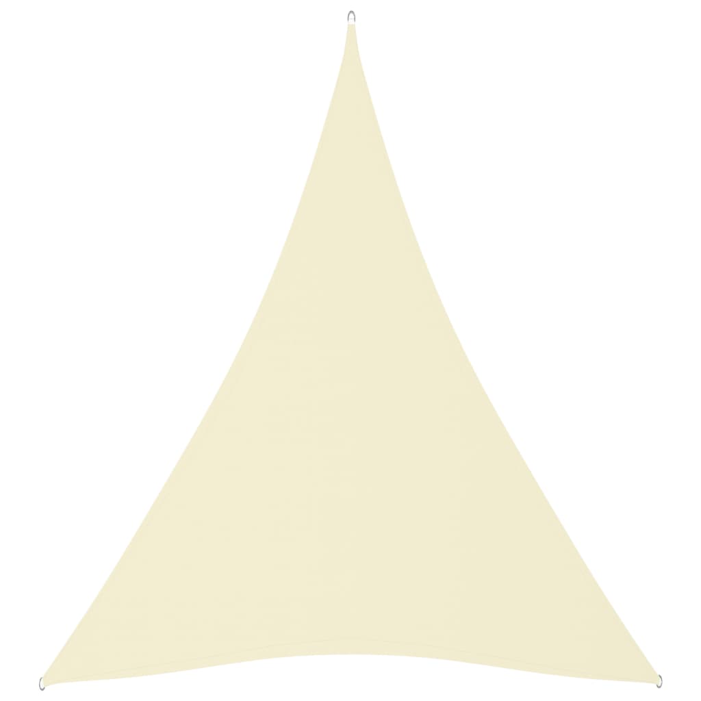 Sunshade Sail Oxford Fabric Triangular 5x7x7 m Cream
