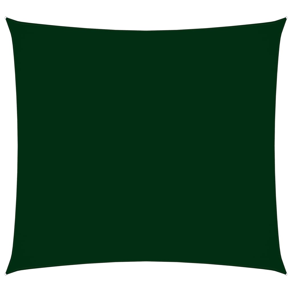 Sunshade Sail Oxford Fabric Square 5x5 m Dark Green