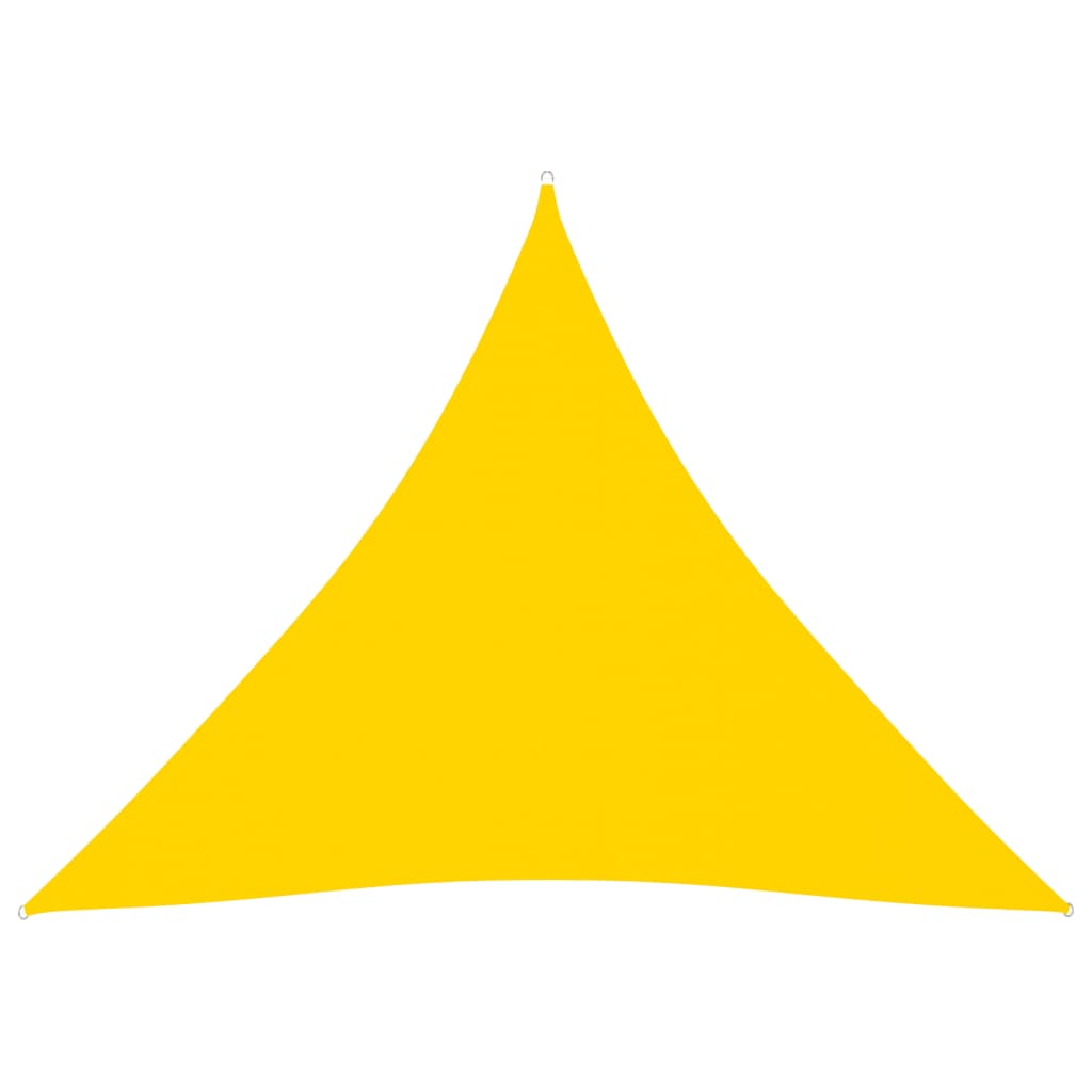Sunshade Sail Oxford Fabric Triangular 4.5x4.5x4.5 m Yellow