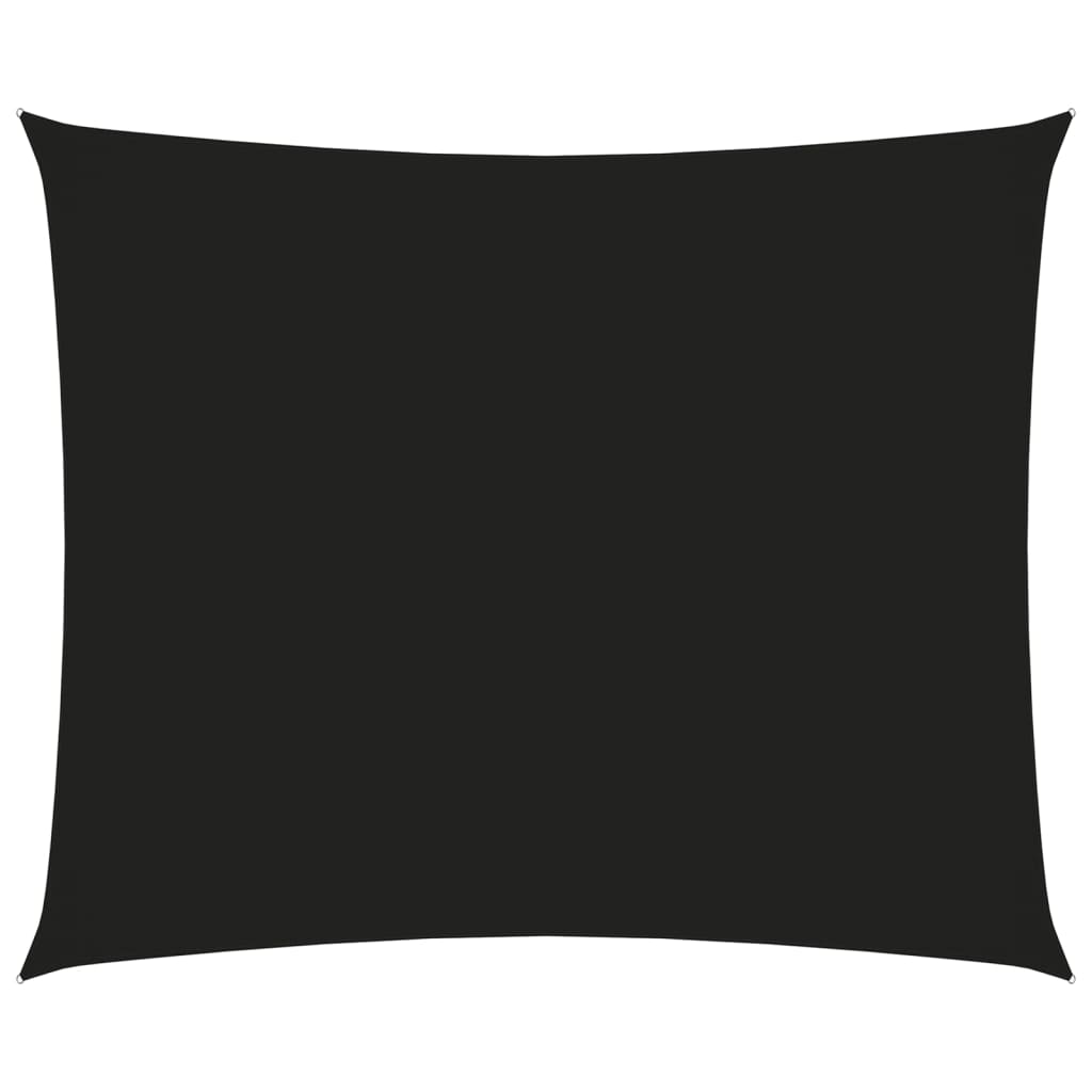 Sunshade Sail Oxford Fabric Rectangular 6x7 m Black