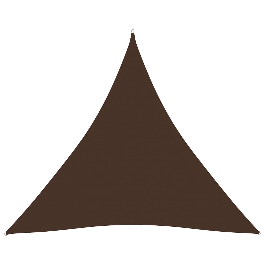 Sunshade Sail Oxford Fabric Triangular 3.6x3.6x3.6 m Brown