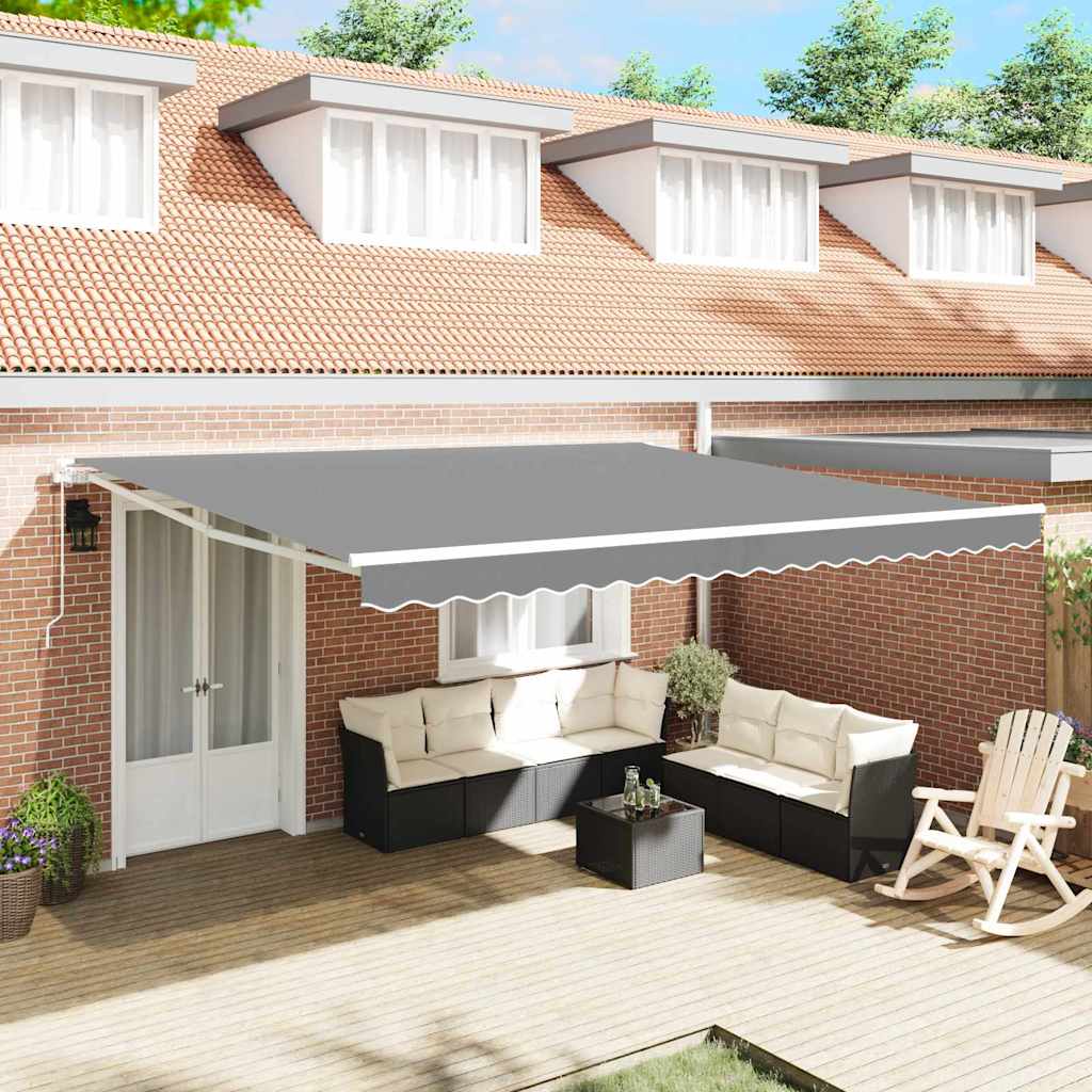 VOIRIDG Awning Frame Manual 400x350 cm Aluminium - White