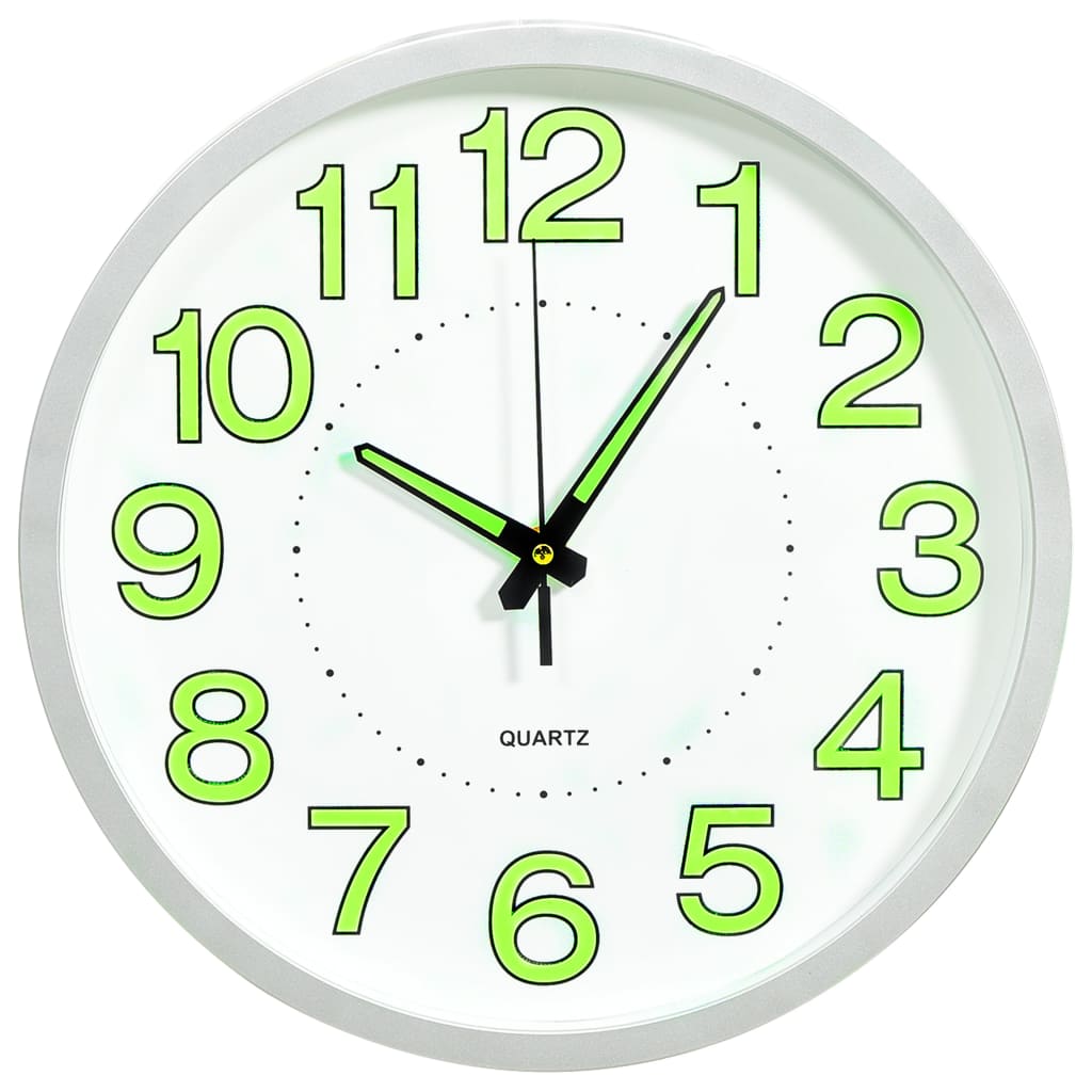 Luminous Wall Clock White 30cm