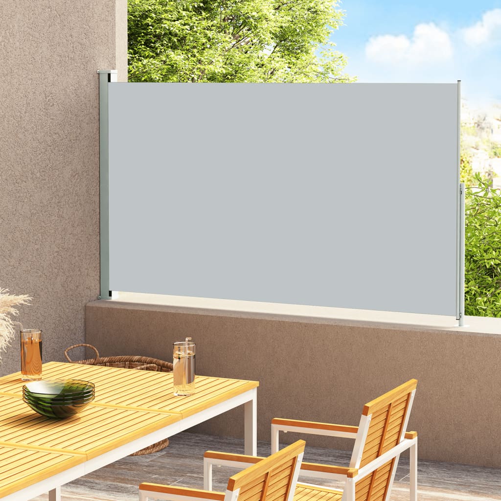 Patio Retractable Side Awning 220x300 cm Grey