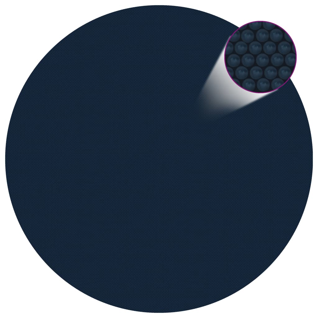 Floating PE Solar Pool Film 300 cm Black and Blue