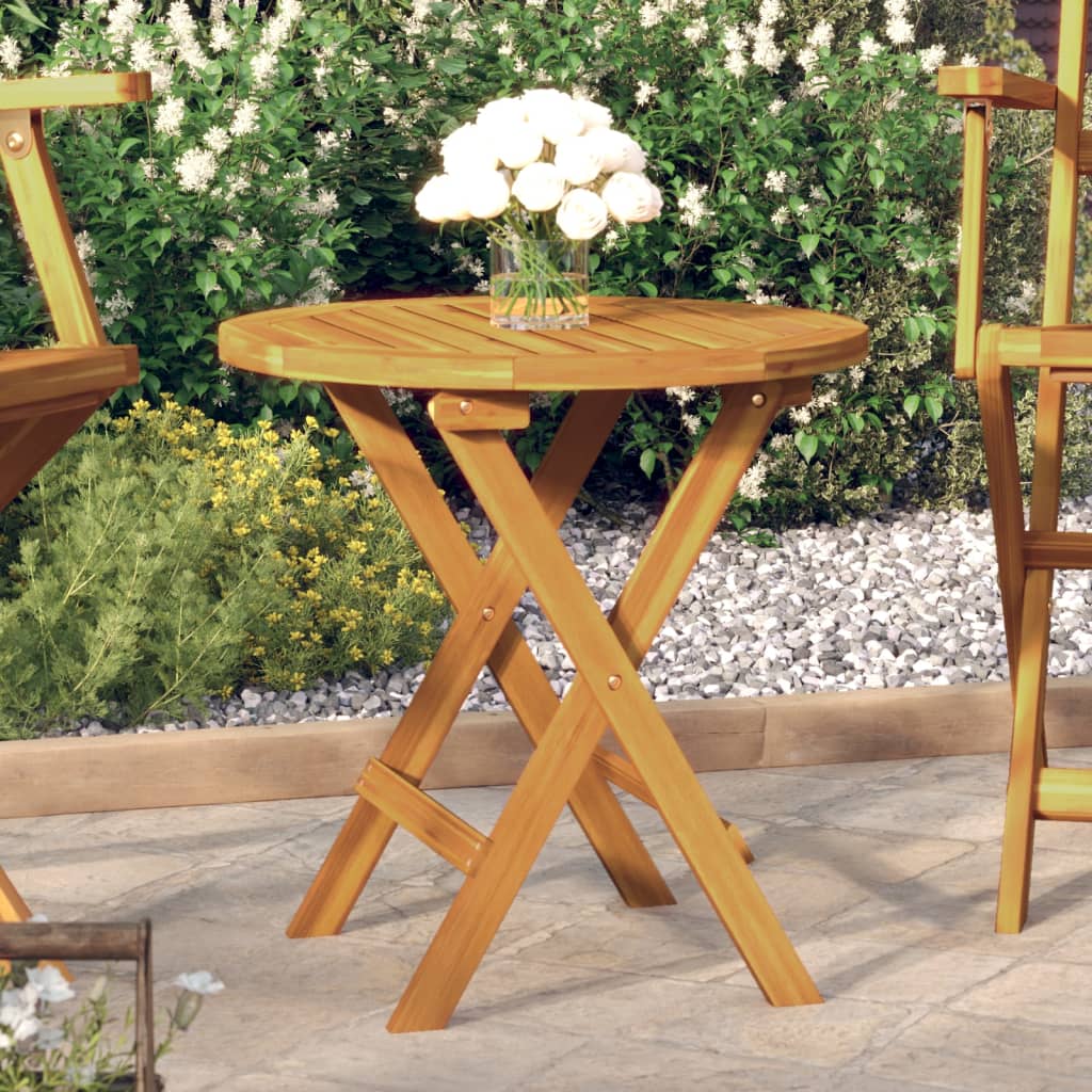 Bistro Table Ã ̃46x47 cm Solid Wood Acacia