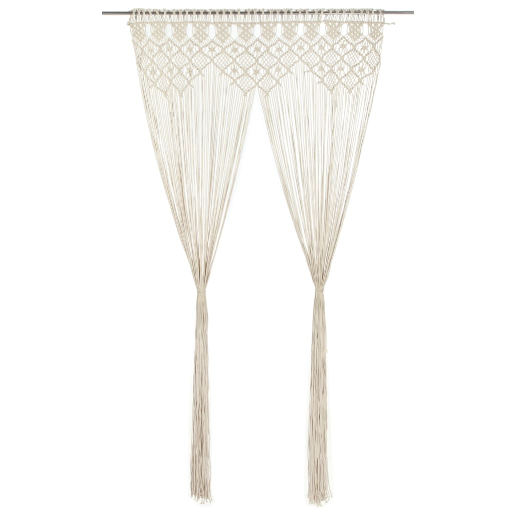 Macrame Curtain 140x240 cm Cotton