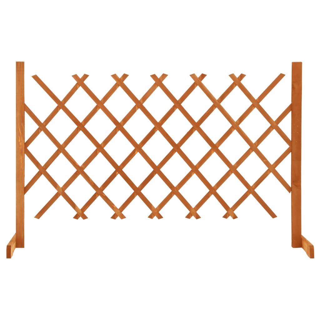 Garden Trellis Fence Orange 120x90 cm Solid Firwood