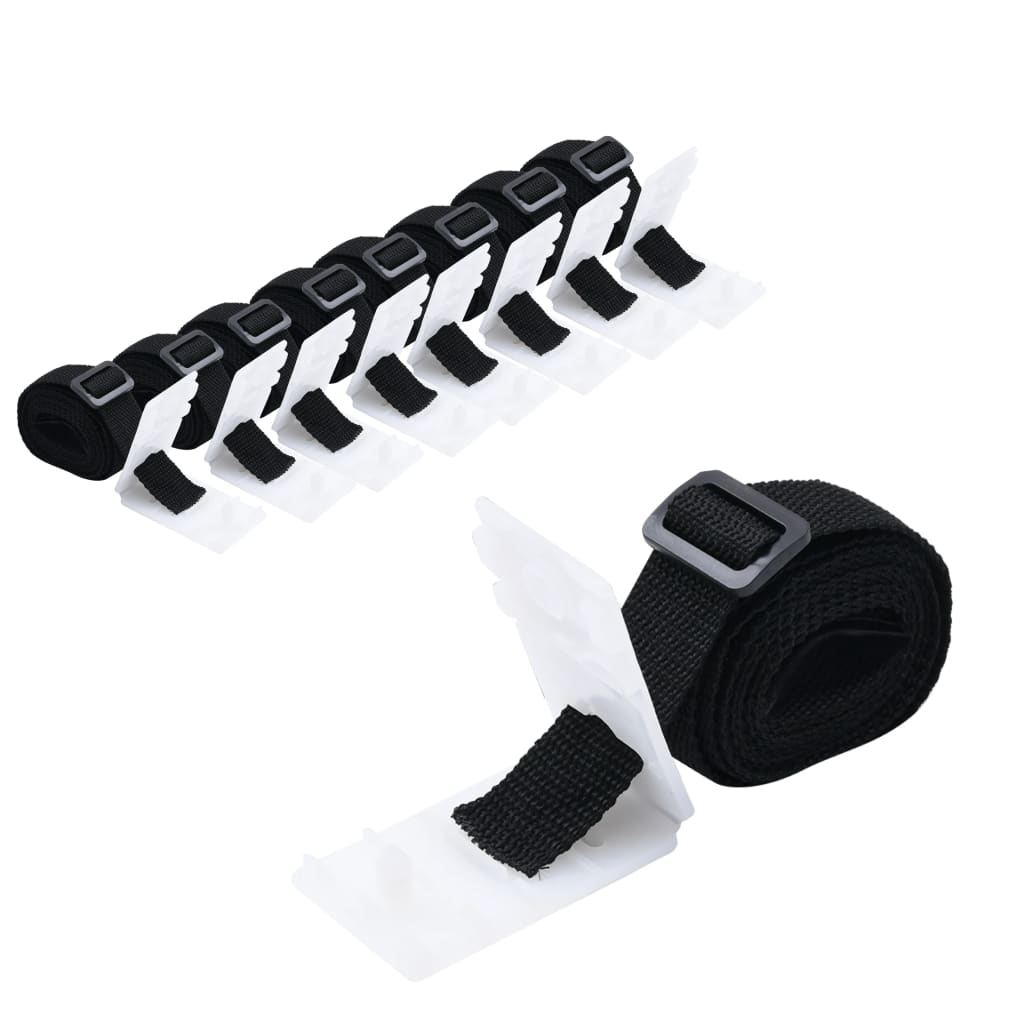 Universal Pool Cover Roller Attachments 8 Pcs 1.8 m